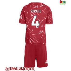 Liverpool Virgil van Dijk #4 Hemmakläder Barn 2026-27 Kortärmad (+ Korta byxor)